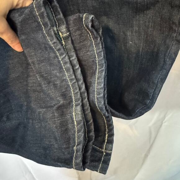 Live Mechanics Vintage Y2K Jeans Men's 36 Baggy Fit Embroidered Denim - Picture 5 of 10